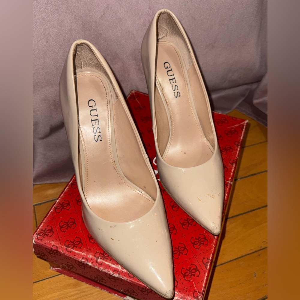 Guess Nude Stiletto Heels